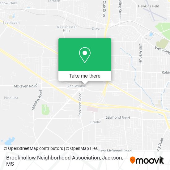 Mapa de Brookhollow Neighborhood Association