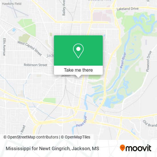 Mapa de Mississippi for Newt Gingrich