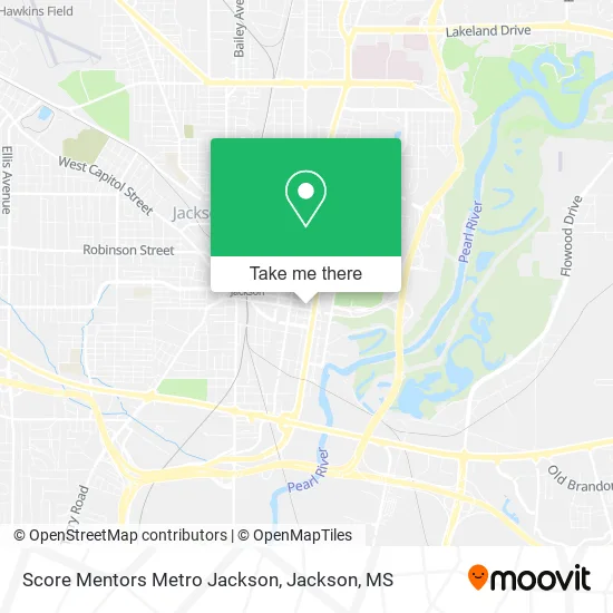 Score Mentors Metro Jackson map