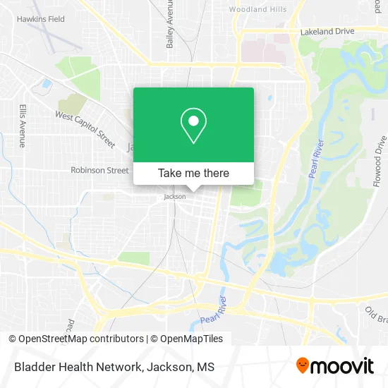 Bladder Health Network map