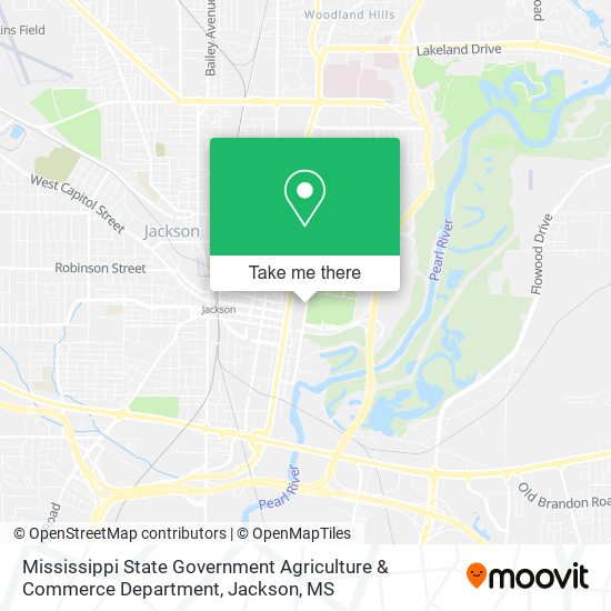 Mapa de Mississippi State Government Agriculture & Commerce Department
