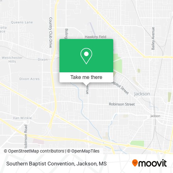 Southern Baptist Convention map