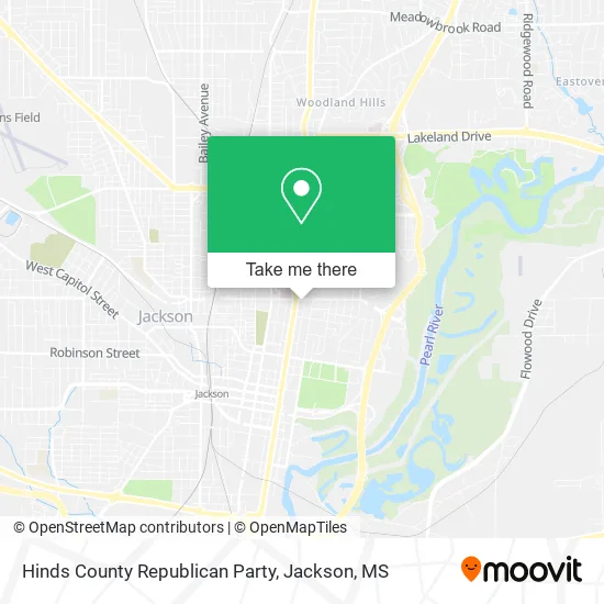 Hinds County Republican Party map