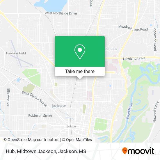 Hub, Midtown Jackson map