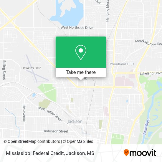 Mapa de Mississippi Federal Credit