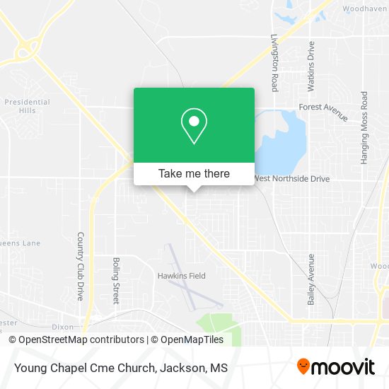 Mapa de Young Chapel Cme Church