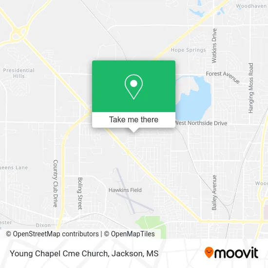 Young Chapel Cme Church map