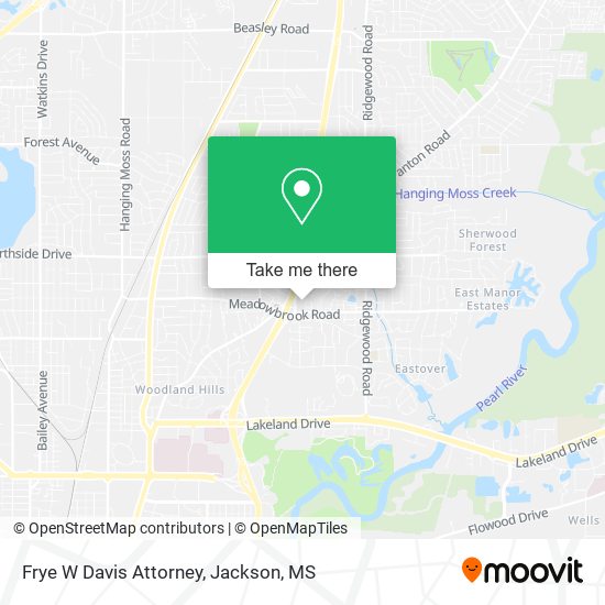 Frye W Davis Attorney map