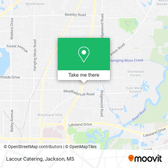 Lacour Catering map