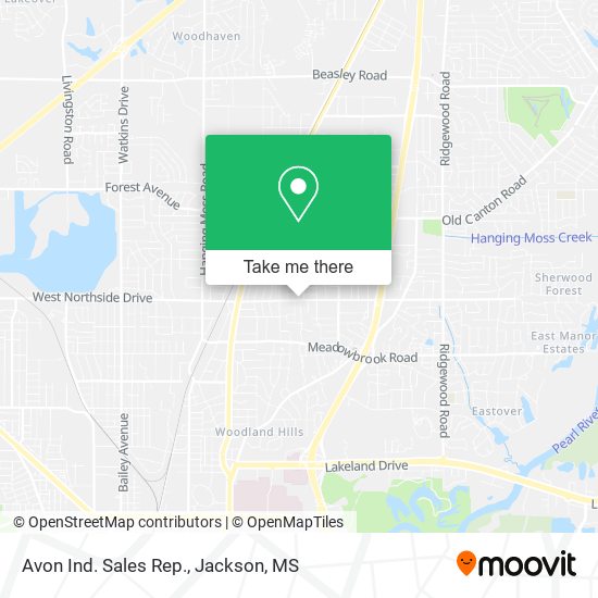 Avon Ind. Sales Rep. map