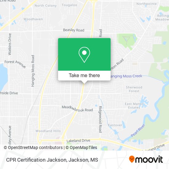 Mapa de CPR Certification Jackson