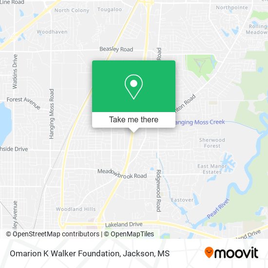 Mapa de Omarion K Walker Foundation