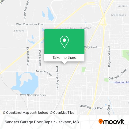 Sanders Garage Door Repair map