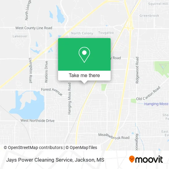 Jays Power Cleaning Service map