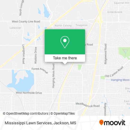 Mississippi Lawn Services map