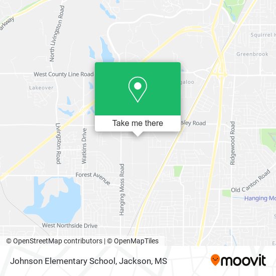Johnson Elementary School map