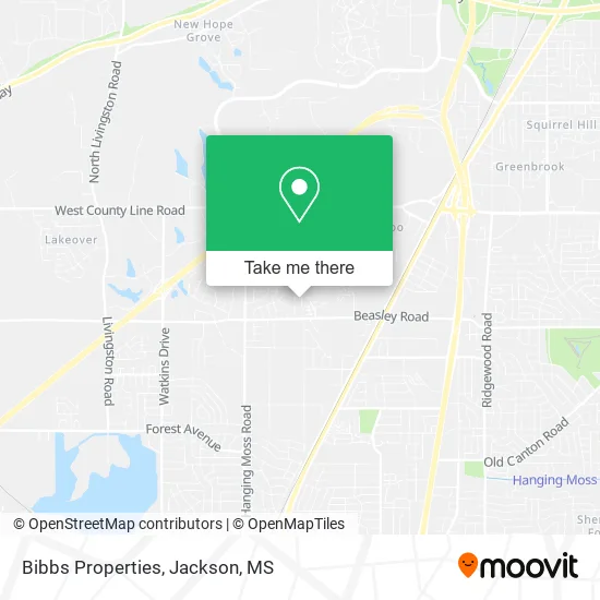 Bibbs Properties map