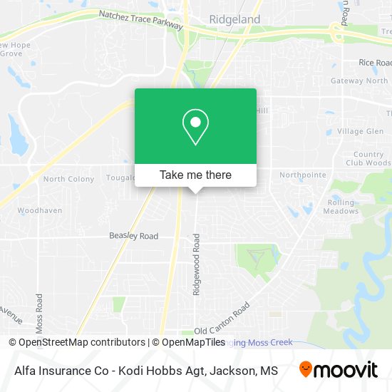 Mapa de Alfa Insurance Co - Kodi Hobbs Agt