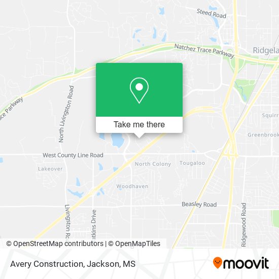 Avery Construction map