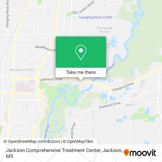 Jackson Comprehensive Treatment Center map