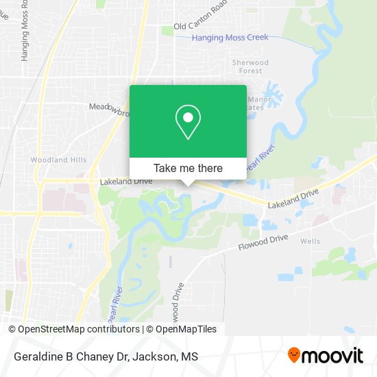 Geraldine B Chaney Dr map