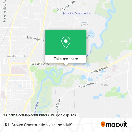 R L Brown Construction map