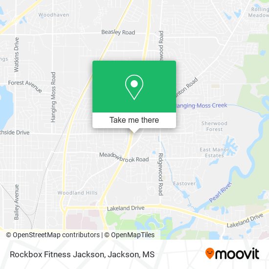 Mapa de Rockbox Fitness Jackson
