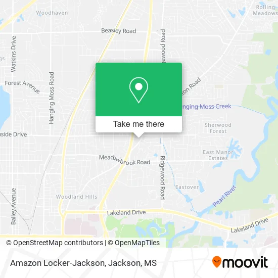 Amazon Locker-Jackson map