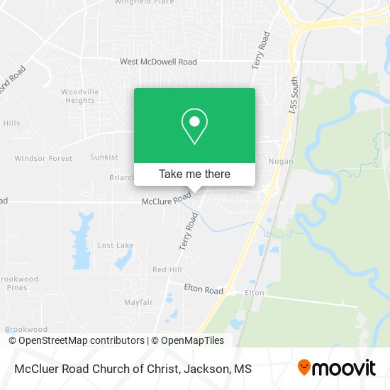 McCluer Road Church of Christ map