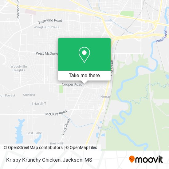 Krispy Krunchy Chicken map