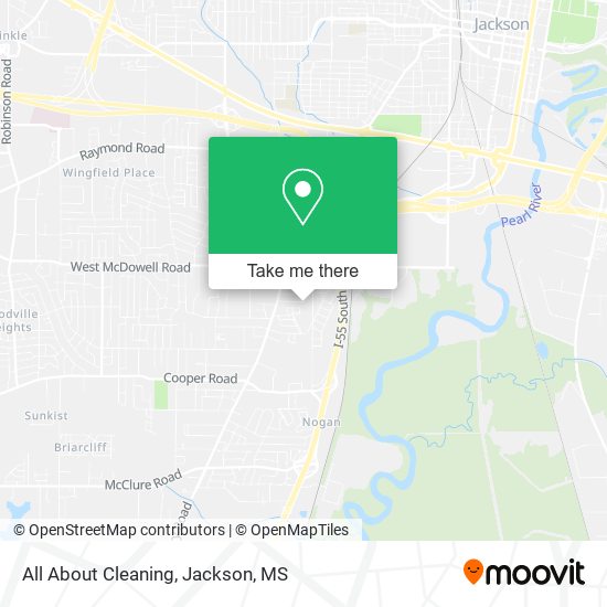 All About Cleaning map