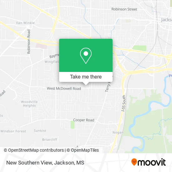 New Southern View map