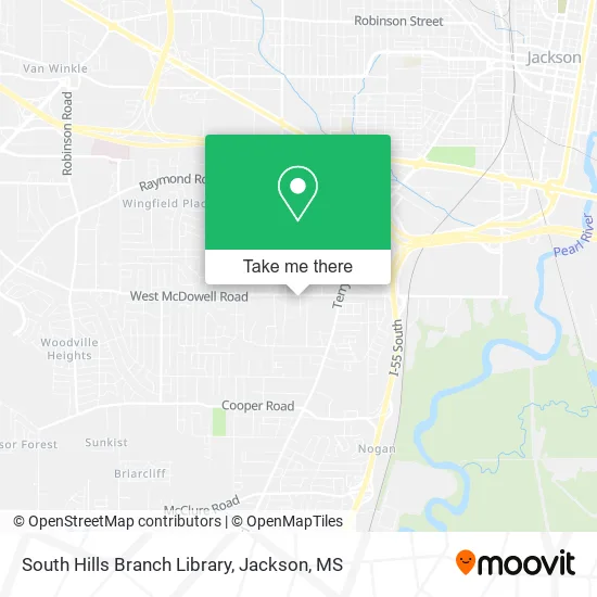 South Hills Branch Library map
