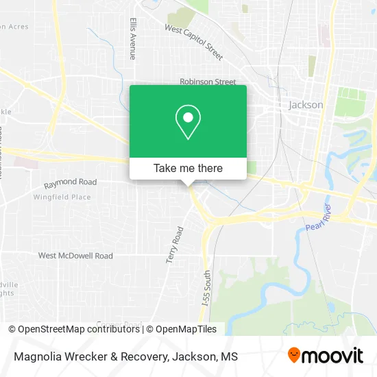 Magnolia Wrecker & Recovery map