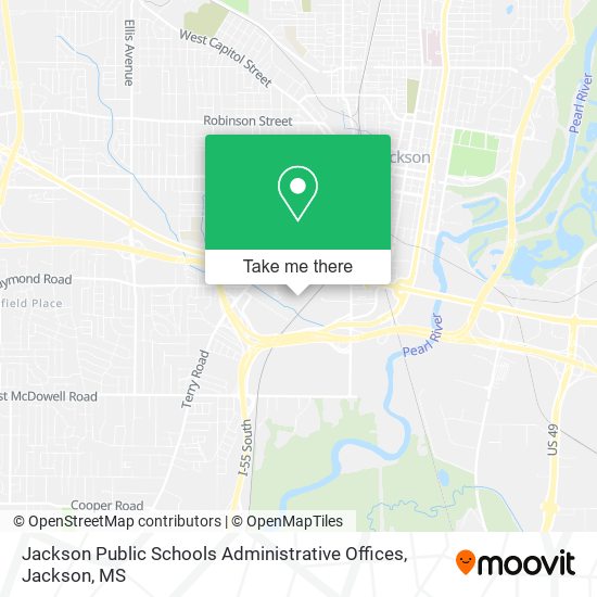 Jackson Public Schools Administrative Offices map