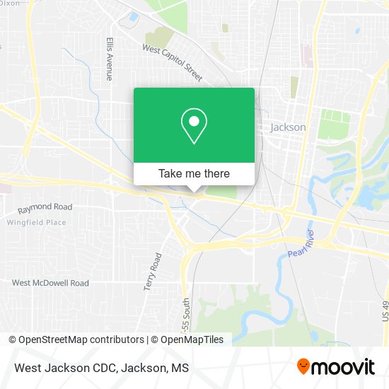 Mapa de West Jackson CDC