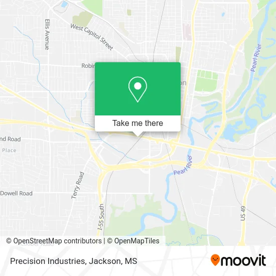 Precision Industries map