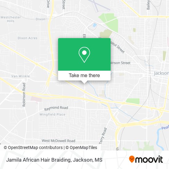 Jamila African Hair Braiding map