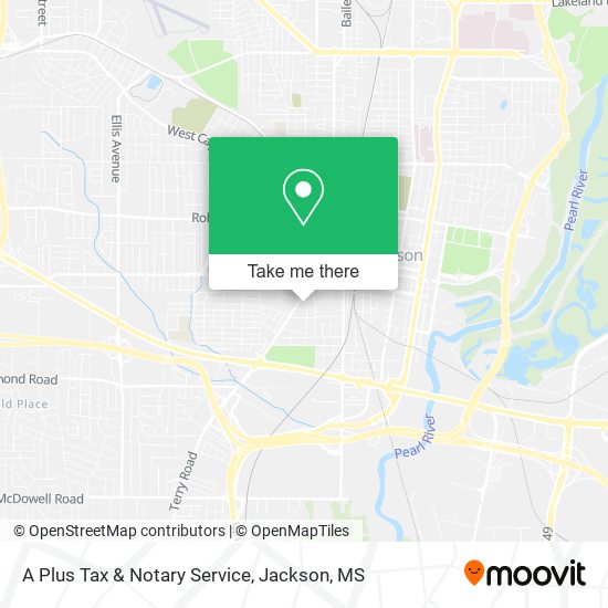 A Plus Tax & Notary Service map