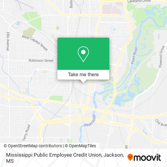 Mississippi Public Employee Credit Union map