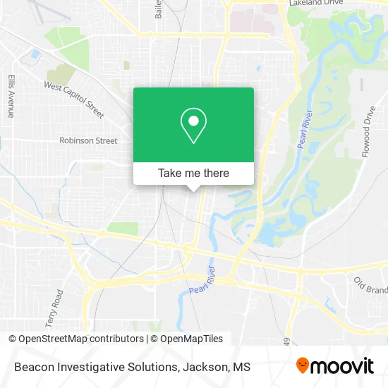 Mapa de Beacon Investigative Solutions