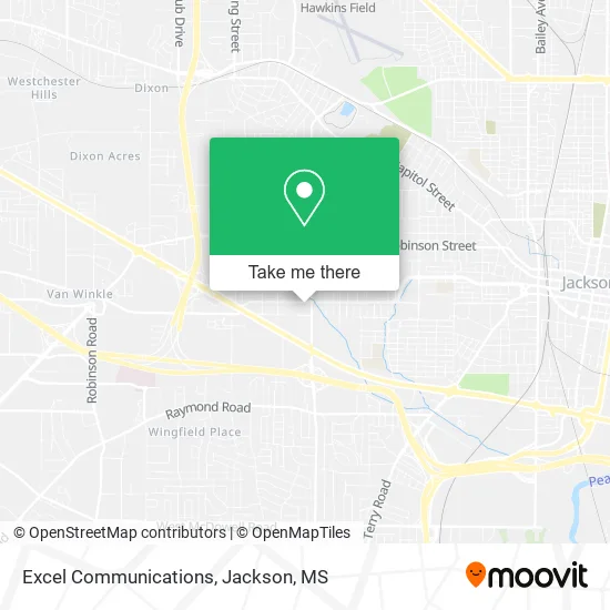 Excel Communications map