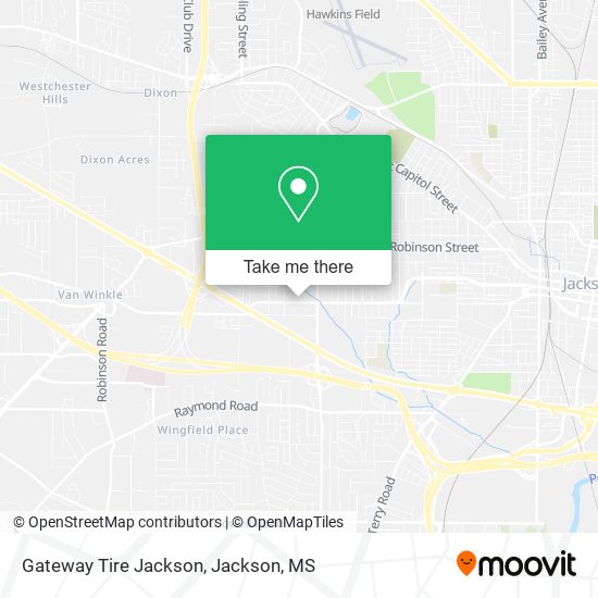 Gateway Tire Jackson map