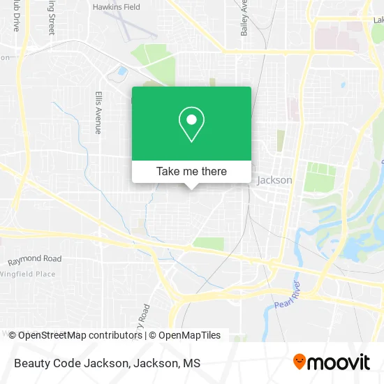 Beauty Code Jackson map
