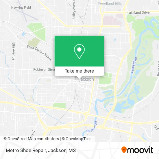 Mapa de Metro Shoe Repair