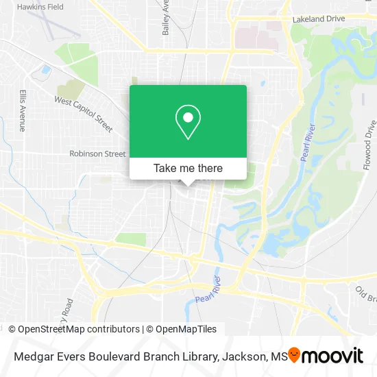 Medgar Evers Boulevard Branch Library map