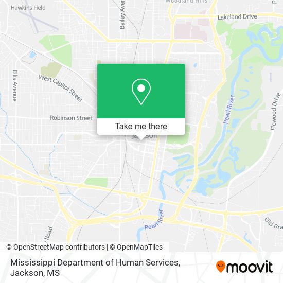 Mississippi Department of Human Services map