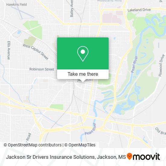 Jackson Sr Drivers Insurance Solutions map