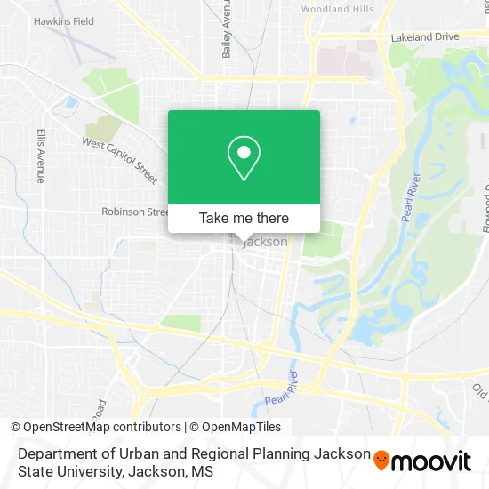 Department of Urban and Regional Planning Jackson State University map