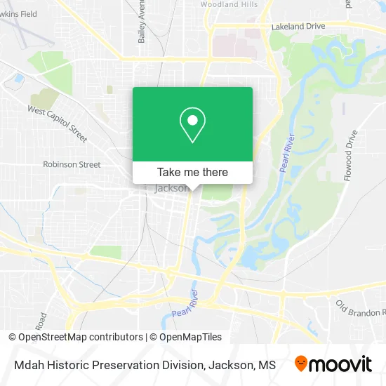 Mdah Historic Preservation Division map